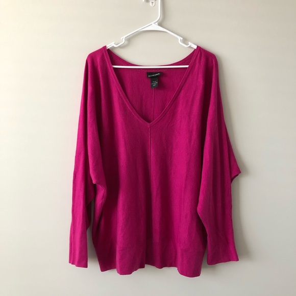 Lane Bryant Sweaters - Pink V Neck Lane Bryant Sweater